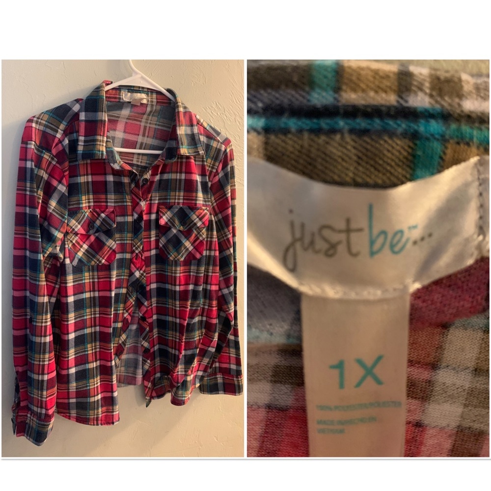 Just Be Button Up